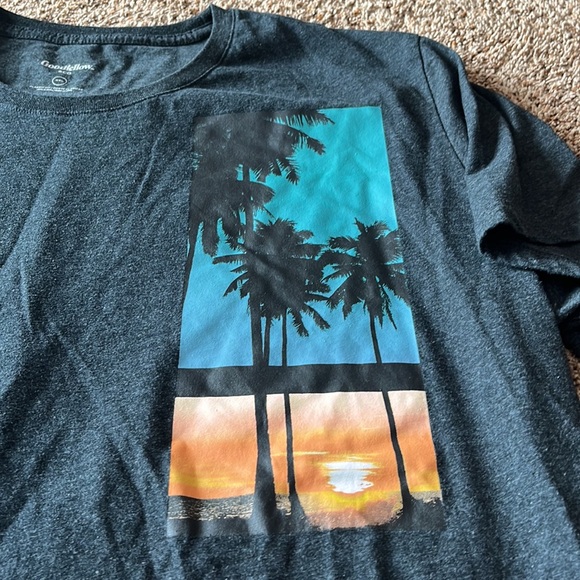 Men’s Goodfellow and Co t-shirt with sunset and palm trees - Picture 2 of 6